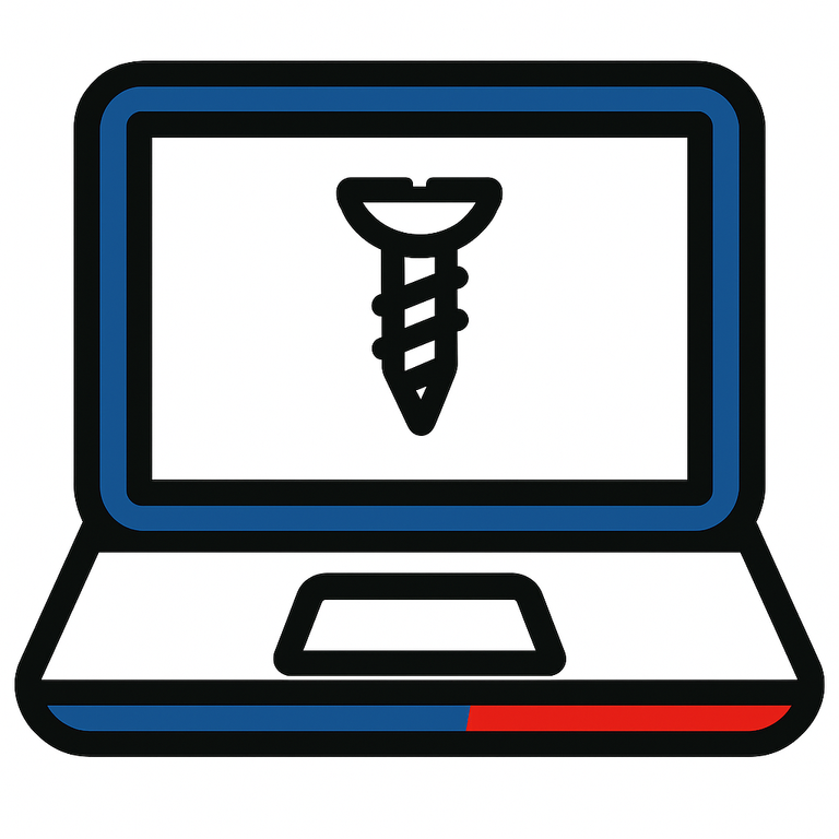 Retirer une vis bloquée dans un PC portable dell