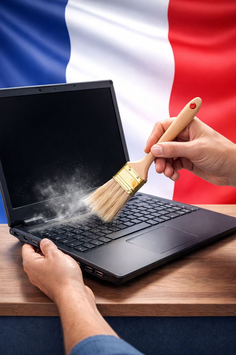 Nettoyer ordinateur dell plein de poussière