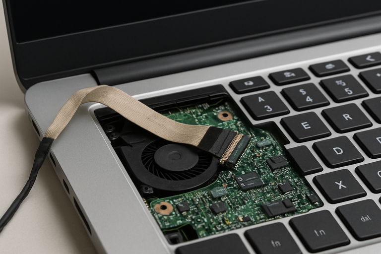 Changer la nappe d'écran du PC portable hp